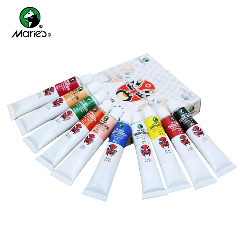 

Marie's 1Piece Face Paint Makeup Non-toxic Oil Paint Drama Party Fancy Dress Beauty Make Up Devil Fans Body Face Painting