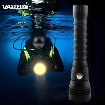 

4 Mode 3000K XHP70 Yellow LED Diving Flashlight 26650 Torch 100M Underwater Tactical Hunting Flashlights Lantern Waterproof IP88