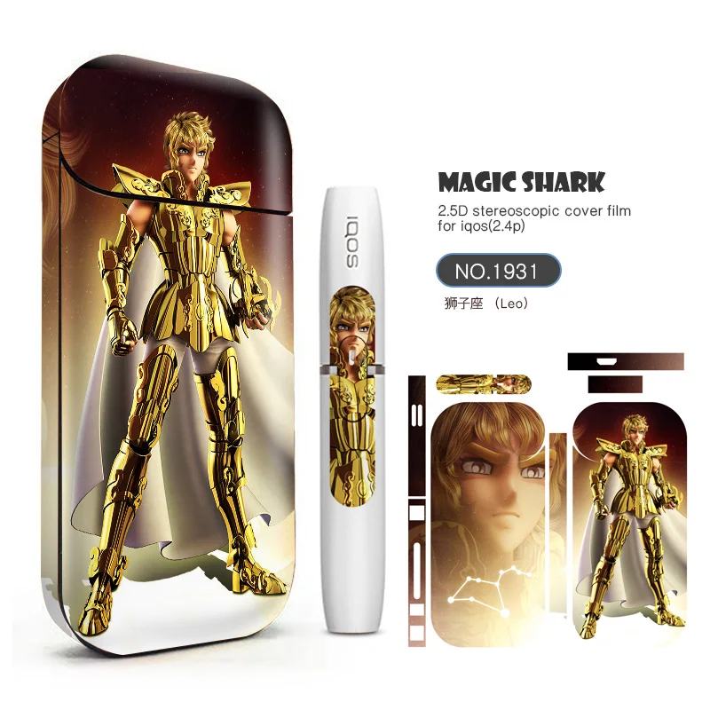 Новинка 2019 наклейка Magic Shark Saint Seiya для IQOS 2 4 + на кожу электронной сигареты чехол