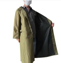 Working Raincoat poncho thickening with sleeves one piece raincoat thickening Burberry