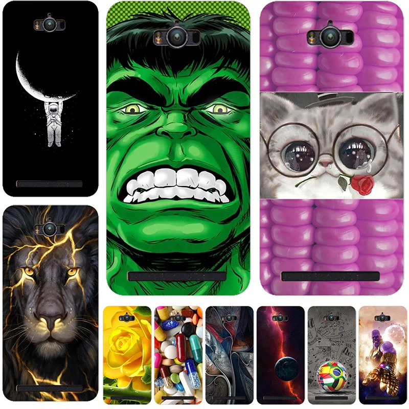

Phone Back Bag Fashion animal cat Case For ASUS Zenfone Max ZC550KL Z010D 5.5" Cases Fundas Capa For ASUS ZC550KL Phone Case