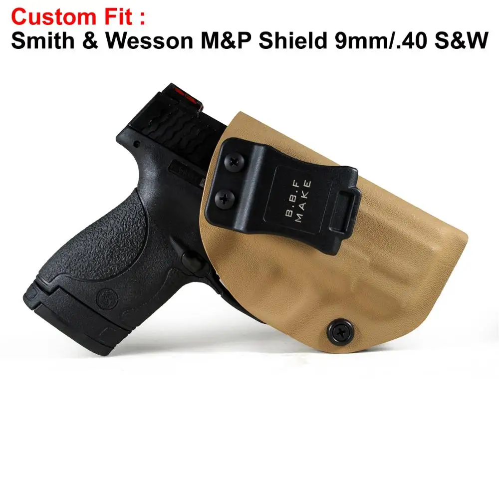 B.B.F Make Чехол-кобура для тактического кидекса IWB Подходит для: M& P Shield 9 мм/. 40 s& w внутри скрытый чехол для поясного пистолета