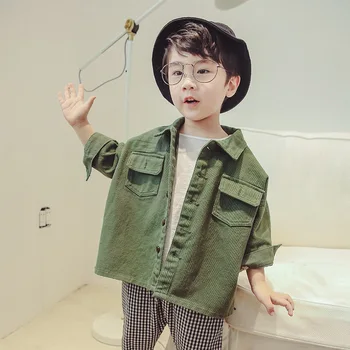 

2019 Autumn Baby Boys Jackets Cotton Casual Children's Coats Long Sleeve Kids Boys Outerwear Cotton Toddler Boys Jacket