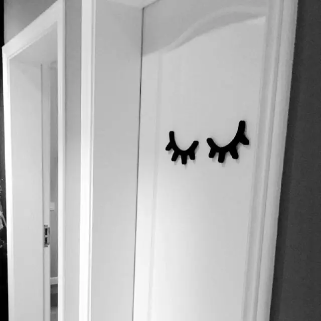 Kids Bedroom Door aliexpress : buy fashion wooden smile eyelash eye wall hanging Kids Bedroom Door aliexpress : buy fashion wooden smile eyelash eye wall hanging