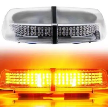 

72 SMD LED Auto Car Roof Strobe Flashing Warning Lamp Amber Work Light Bar M
