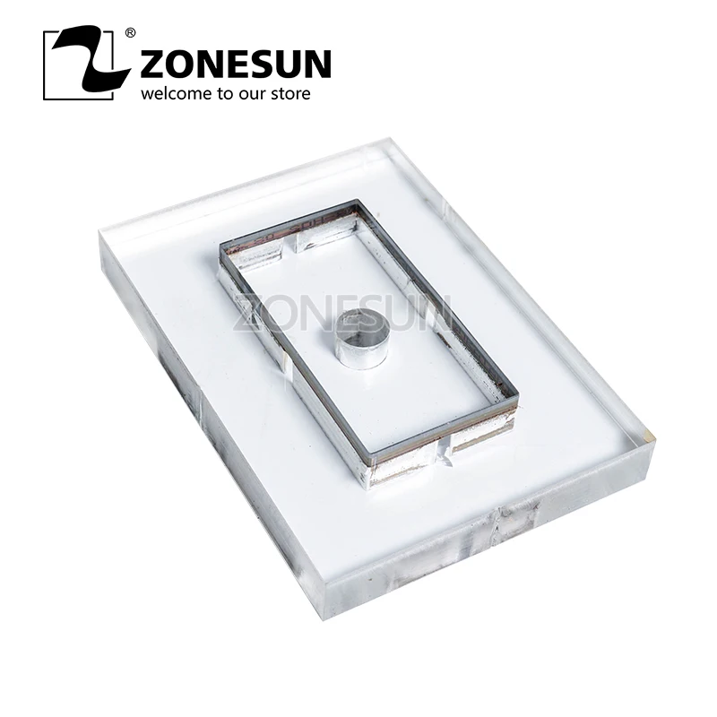 ZONESUN индивидуальный кожаный дырокол стальное лезвие цветок свадьба ПВХ/эва