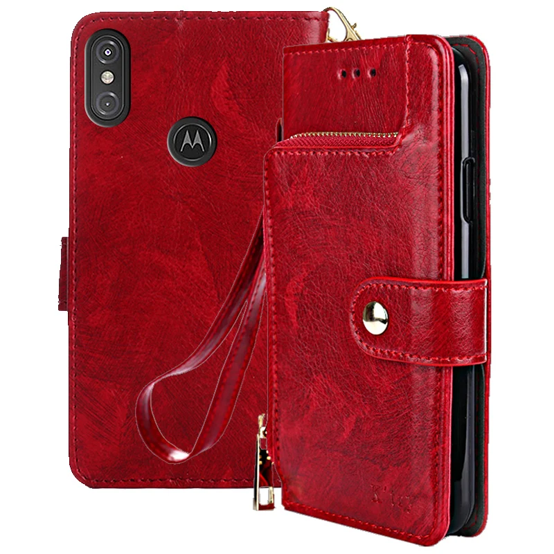 

Flip Leather Case cover for Motorola One Power Android One for Motorola Moto P30 NOTE Stand Phone Cover Wallet case coque