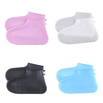 

1 PAIR OUTDOOR CYCLING HIKING SILICONE WATERPROOF ANTI-SLIP SHOE BOOT COVER SOFT