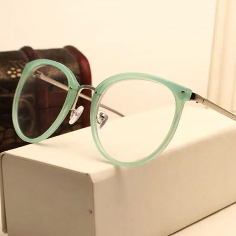

Fashion Women Optical Glasses Transparent Lens Myopia Eyeglasses Women Vintage Metal Spectacles Designer Eyeglass Frames