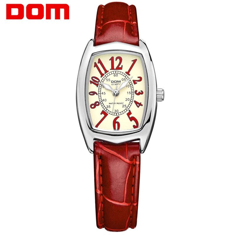 

DOM luxury brand waterproof style watch quartz leather women reloj de las mujeres watches women
