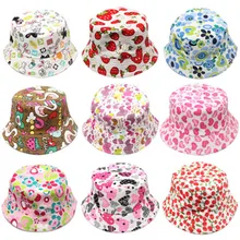 Уличная детская Цветочная Панама, Панама, милая хлопковая летняя пляжная кепка для мальчиков и девочек, рыбацкая Кепка