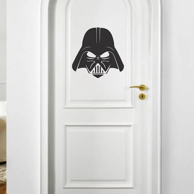 

21x20cm Darth Vader Decal Star Wars Theme Wall Sticker Vinyl Interior Home Door Decor Removable Mural Wallpaper Custom A119