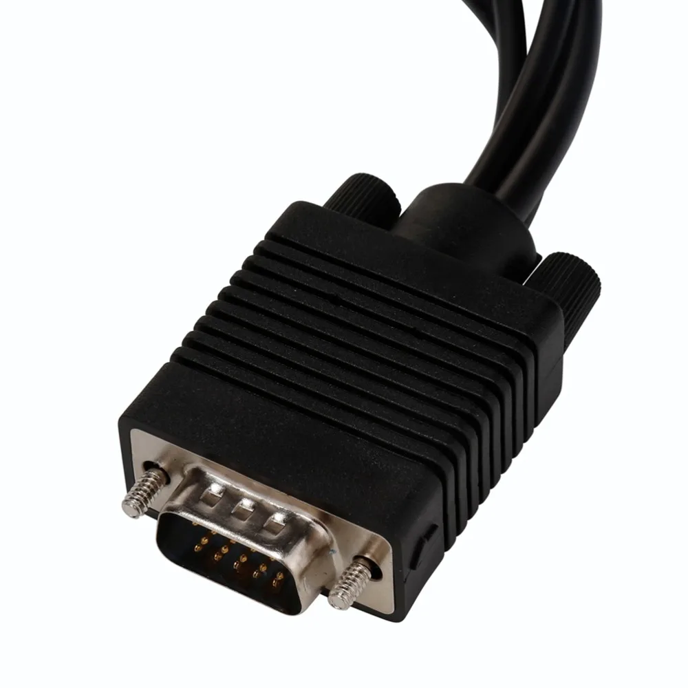 Композитный адаптер VGA Male S Video 3 RCA Jack Female AV TV Out переходник видео кабель для