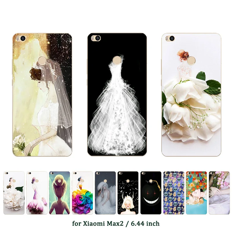 

Phone Cases For Xiaomi Mi Max 2 Case Marriage Printed Back Cover Fundas Soft Silicone TPU Case Ultra Thin Mi max2 Covers