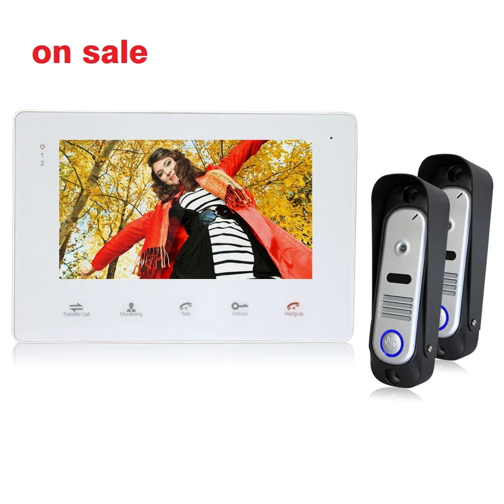 Homefong 7 inch TFT LCD Monitor Color Video Recorder font b Door b font Phone font
