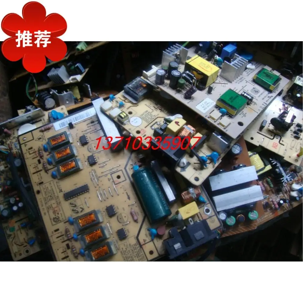 LCD computer power supply broken pieces of bad boards, learn to repair