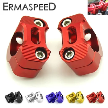 

CNC Aluminum Motorcycle 28mm Handlebar Riser Adjustable Clamp Red Silver Gold Black Blue Universal for Honda MSX125 KTM Duke 390