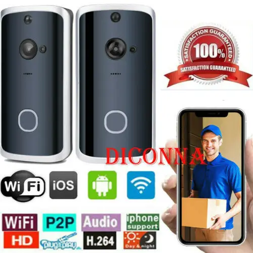 

M13 Smart Video Wireless WiFi Home Door Bell IR Camera Record Security System