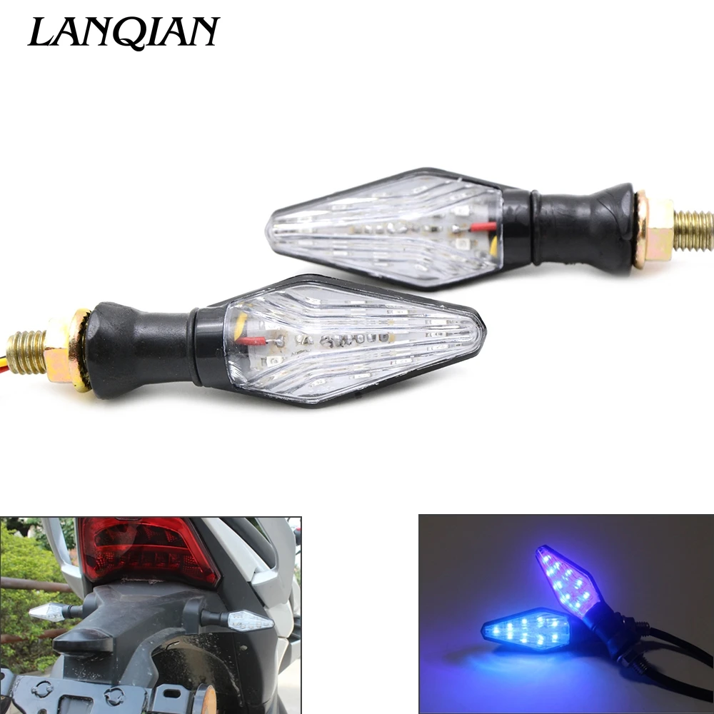 

Universal Motocycle Turn Signal Indicators LED Light For Honda VTR1000F / FIRESTORM VTX1300 X-11 CB400 HORNET Benelli BN302