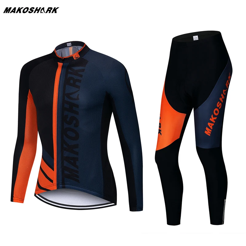 

Cycling Clothing Set Pro Bike Jersey Long Sleeve Ropa Quick Dry Mens MTB Ropa Ciclismo Bicycle Cycling Jerseys Set Bike Maillot