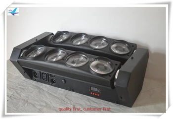 

8 pcs /lot 8 pcs white 10w led disco beam spider light led pixel spider bar light with flight case