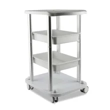 Elitzia ETTRO5S мебель для салона красоты тележка спа Стиль Пьедестал прокатки тележки две полки Abs алюминий