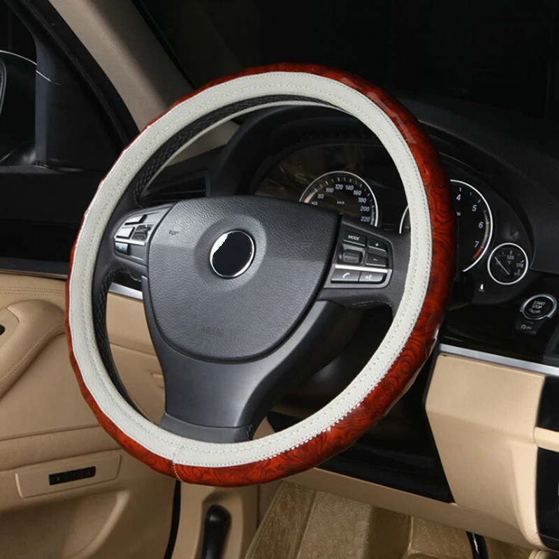 Car Wood Steering Wheel Cover Cover Sets Wooden Styling,for BMW