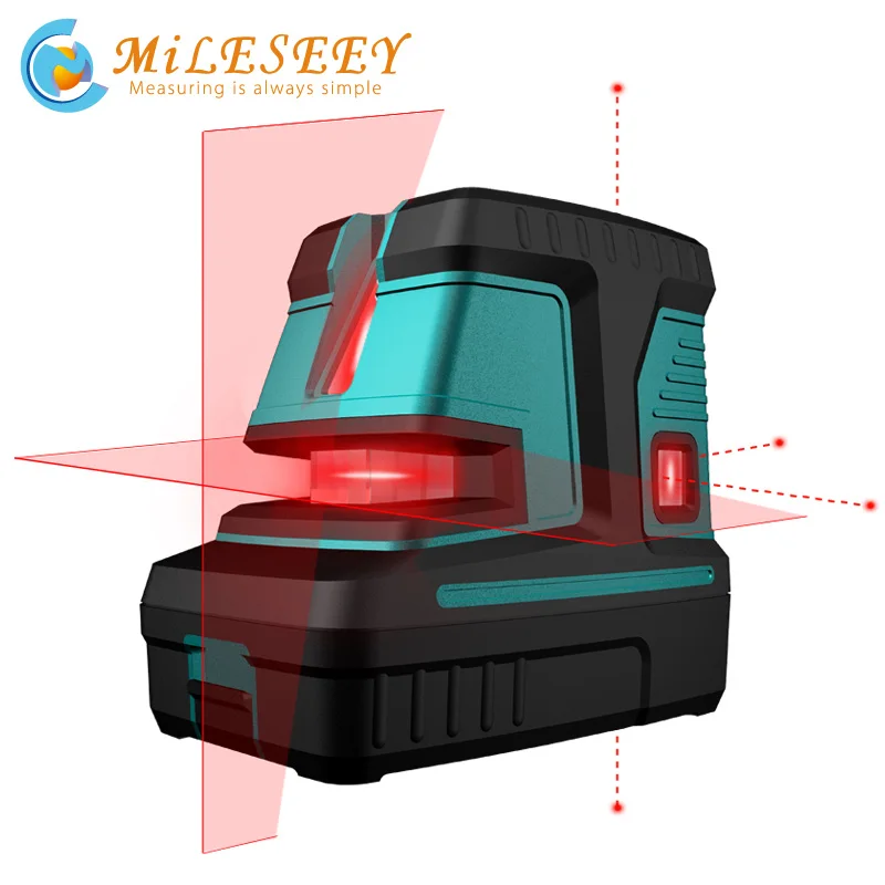 Mileseey L32R poziom lasera krzyż 5 punkt pionowy poziome lasery Mileseey L32R poziom lasera krzyż 5 punkt pionowy poziome lasery