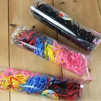 FAMSHIN 50 шт./компл. 2016 цветная модная дикая Резиновая лента, бутылка конфет многоцветная маленькая резиновая лента цветной шарф для волос - изображение