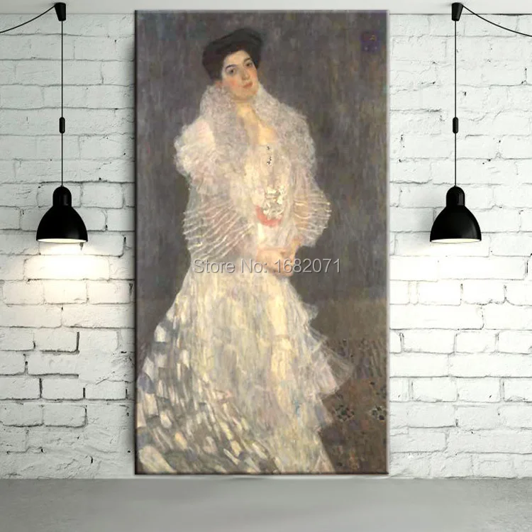 

Gustav Klimt Portrait of Hermine Gallia Oil Painting On Canvas Reproduction High Quality Hermine Gallia Portrait Paintings