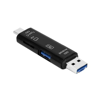 

5 In 1 Usb 3.1 Card Reader High Speed SD TF Micro SD Card Reader USB C Micro USB Memory OTG Card Reader