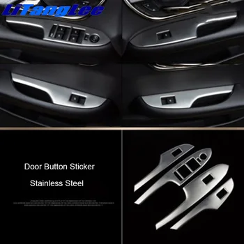 

Litanglee Door Button Decoration Car Door Inner Handle Stainless Steel Interior Refit Car Styling For Cadillac ATSL