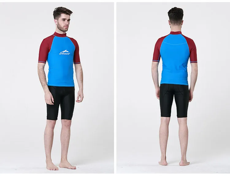 Dive Skin Men Surfing Tops Women Wetsuits Rowing Boats Rash Guards Surfing& Beach T-shirts Swim Suits Body Suits Swimming Shirt