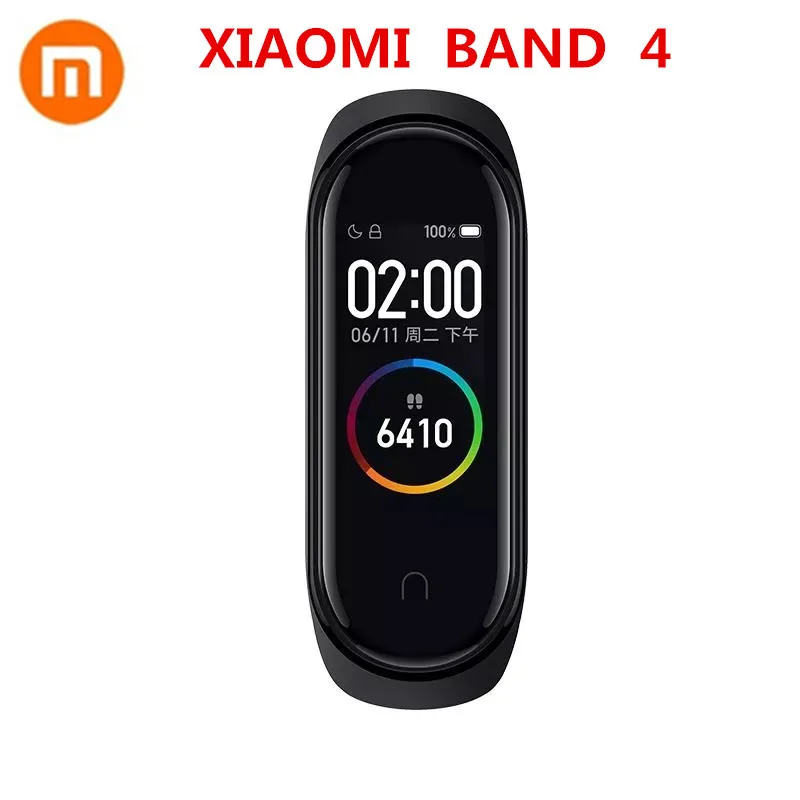 Фитнес браслет Xiaomi Mi Band 4 оригинальный с цветным сенсорным экраном AMOLED Bluetooth 5 0