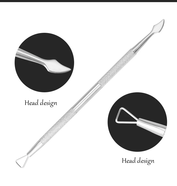Средство для снятия гель-лака 1ps кутикулы ногтей толкатель треугольник лак для ногтей, метал очиститель для гель-лака NT129
