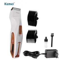 Kemei KM-1306 Перезаряжаемые электрическая бритва волос триммер ЖК-дисплей Дисплей стрижка бритвой волос резки для взрослых и детей