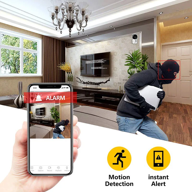 Wireless Security Camera 1080p, Baby Monitor Home WiFi Surveillance Camera Indoor IP Camera with Night Vision, 2-Way Audio