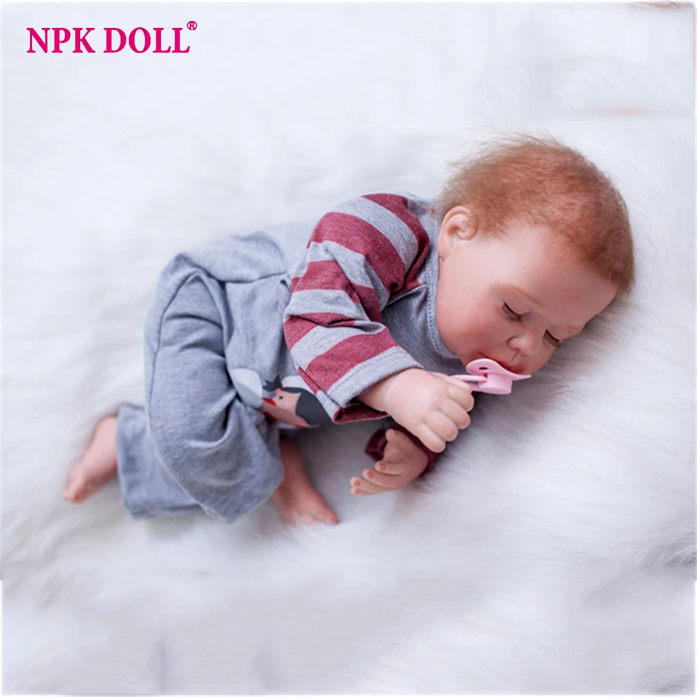 55 см силиконовые куклы Bebe Boneca мальчик Реалистичная кукла-Новорожденный Мягкая силиконовая виниловая Детская кукла поддельные модели для девочек подарок