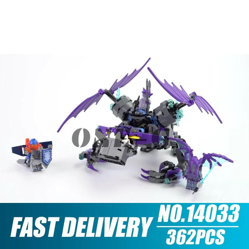 

Building blocks 14033 362pcs Compatible with nexo knights 70353 Bricks The Heligoyle figures Educational toys for children