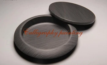 

She Ink Stone Round Inkstone with cover Inkslab Calligraphy Painting Tool