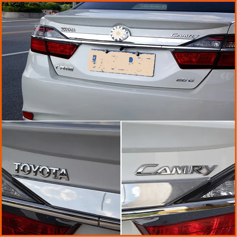 Для Toyota Camry V55 2015 2016 ABS Хромированная декоративная задняя дверь багажника Люк