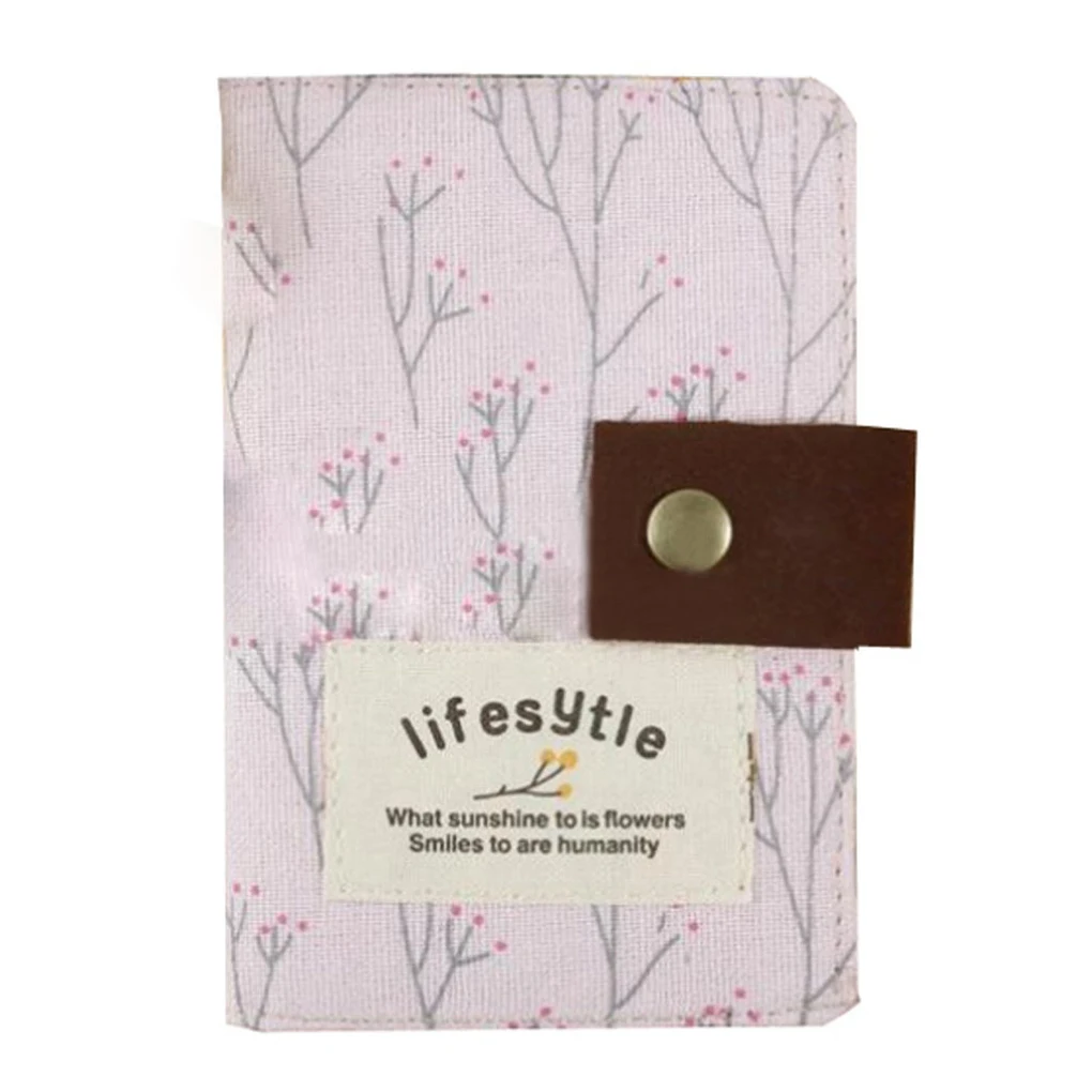 

5 pcs of BEAU Elegant Country Style Canvas Credit Business ID Card Bag Pocket Wallet Holder Coin Pouch 20 slots (pink)