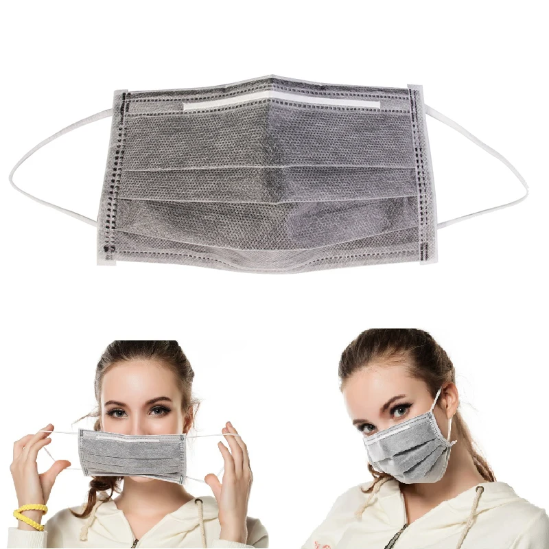 

4 Layers Anti Dust Face Mask Protection Carbon Respiratory Mask N95 Dust Filter Flu Gauze Mask Industrial Safety Medical Mask