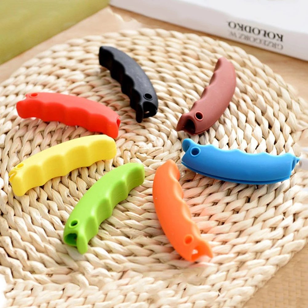 Silicone Portable Vegetable Device Labor Saving Shopping Bag Carry Holder with keyhole Handle Comfortable Grip Protect Hand Tool