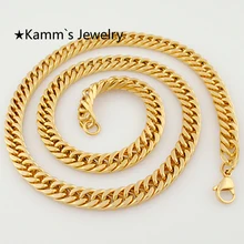 600*8mm Moda Del Diseño Simple de Oro Plateado Collar de Cadena Del Encintado Plana para Hombres Mujeres accesorios KN056