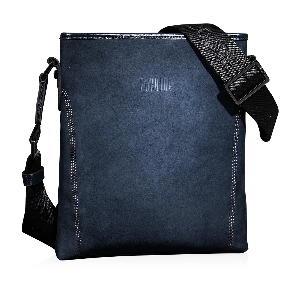 

PABOJOE Men's Messenger Bags Genuine Leather Vintage Men Shoulder Bag Man Crossbody bag