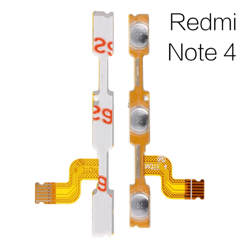 Оригинальная Кнопка регулировки громкости гибкий кабель для XIAOMI Redmi 3 4X5 6 Note 2 Note 3 4X для Redmi Note 4 5 5A Боковая кнопка переключения - Цвет: Redmi Note 4