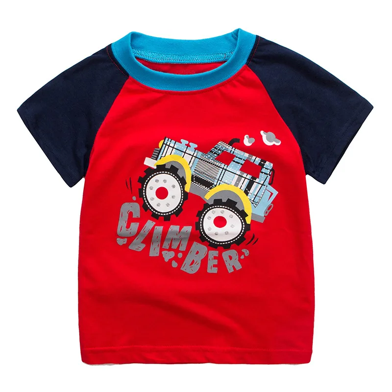 SAILEROAD Tractors Pattern Kits for Boys Clothing Sets Summer Kids Outfits Shirt Pants 2 Pieces Toddler Boy Clothes Suits