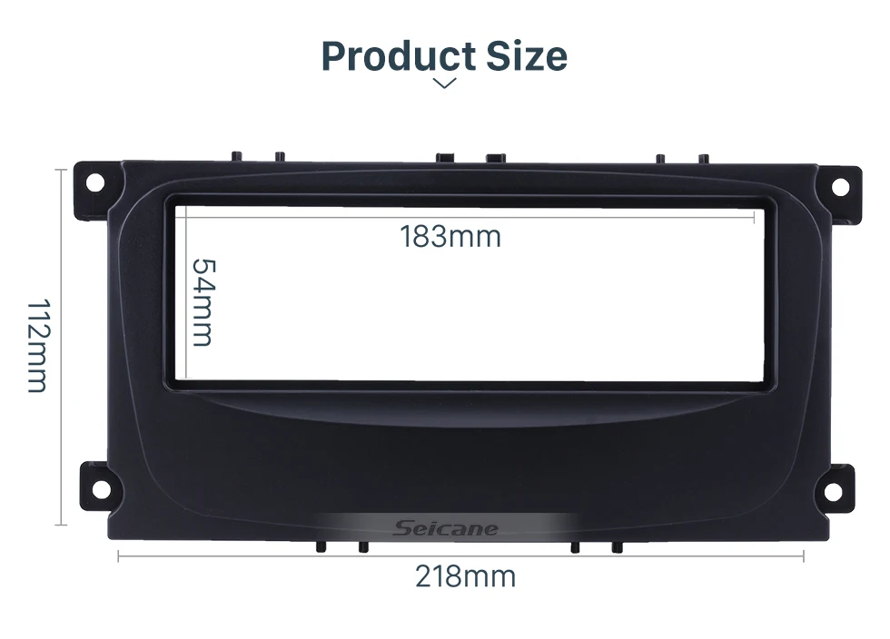 Seicane 1Din Автомобильная рамка для приборной доски для монтажной панели приборной панели футляр для cd-дисков монтажный комплект для 2007 Ford Mondeo C Max