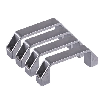 

4 pcs/lot Aluminum Alloy Silver Machine Industrial Equipment Cup cabinet Door Hole distance 90mm Oblong Pull Handle